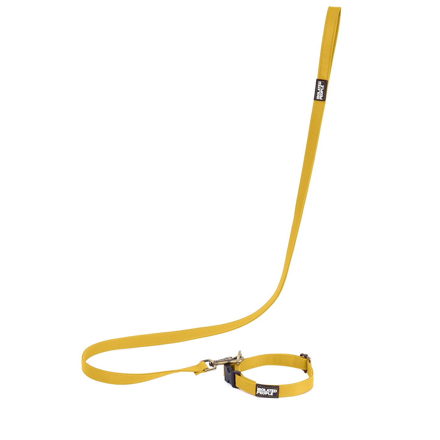 Isolated People Bob's Choice Yellow Dog Leash