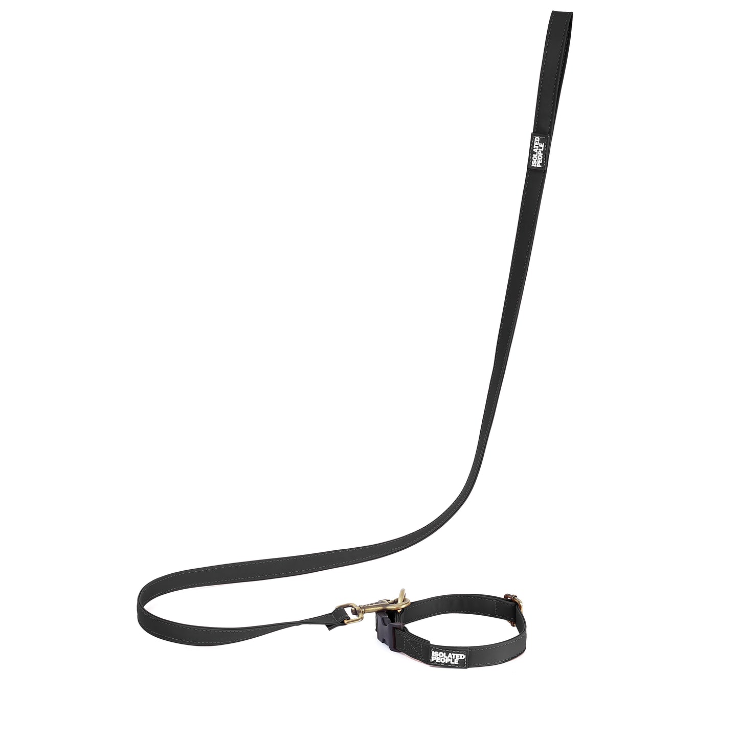 Isolated People Bob's Choice Black Dog Leash