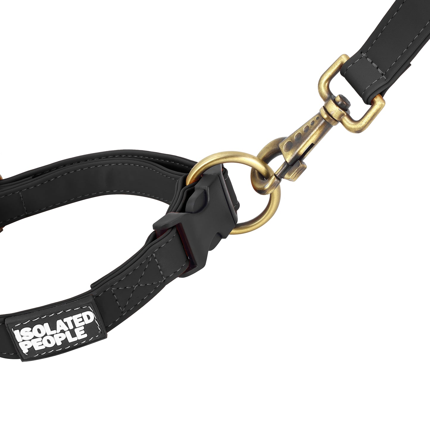 Isolated People Bob's Choice Black Dog Leash
