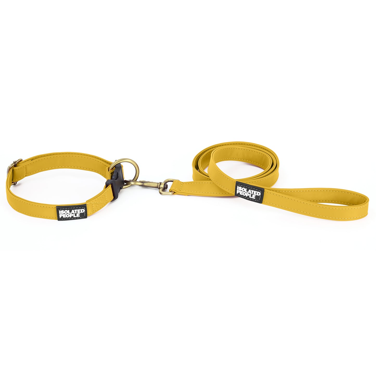 Isolated People Bob's Choice Yellow Dog Leash