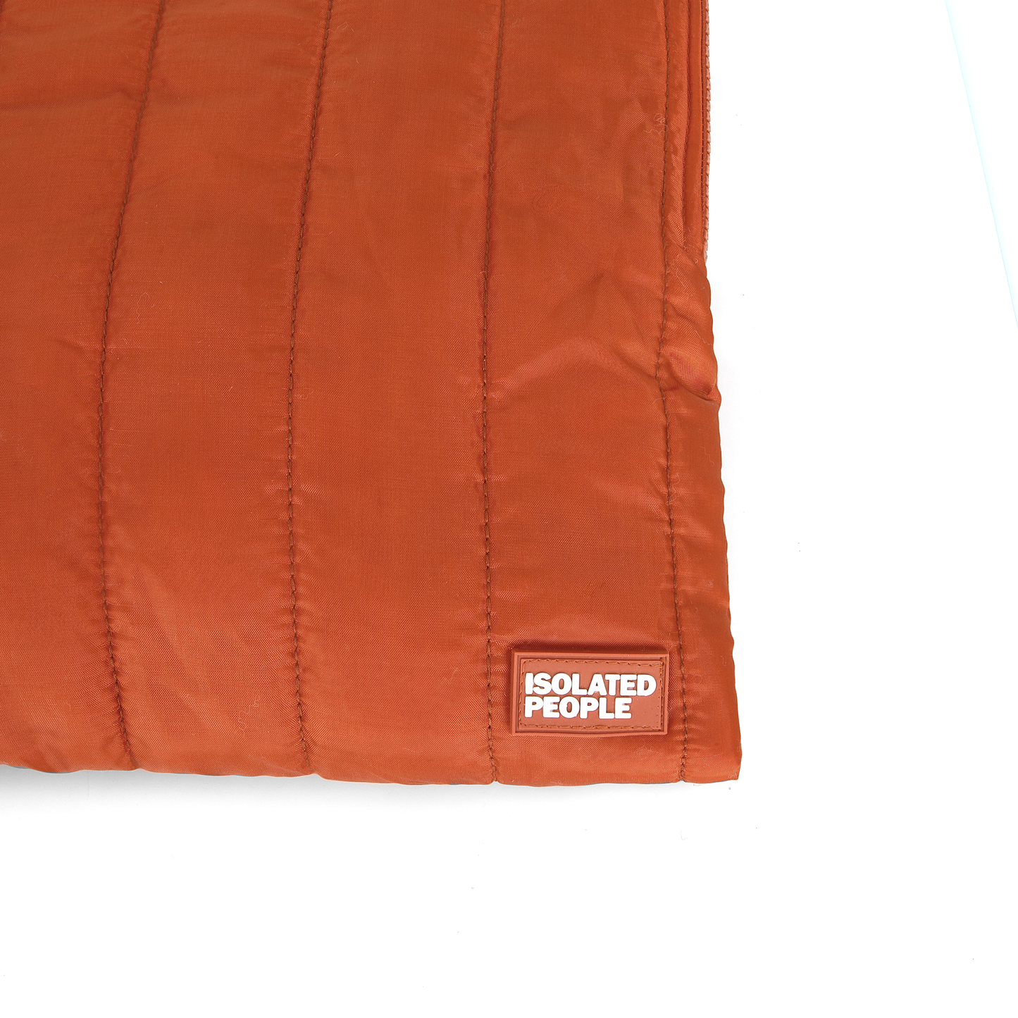 Isolated People Brick Red Puffer Laptop / iPad Case