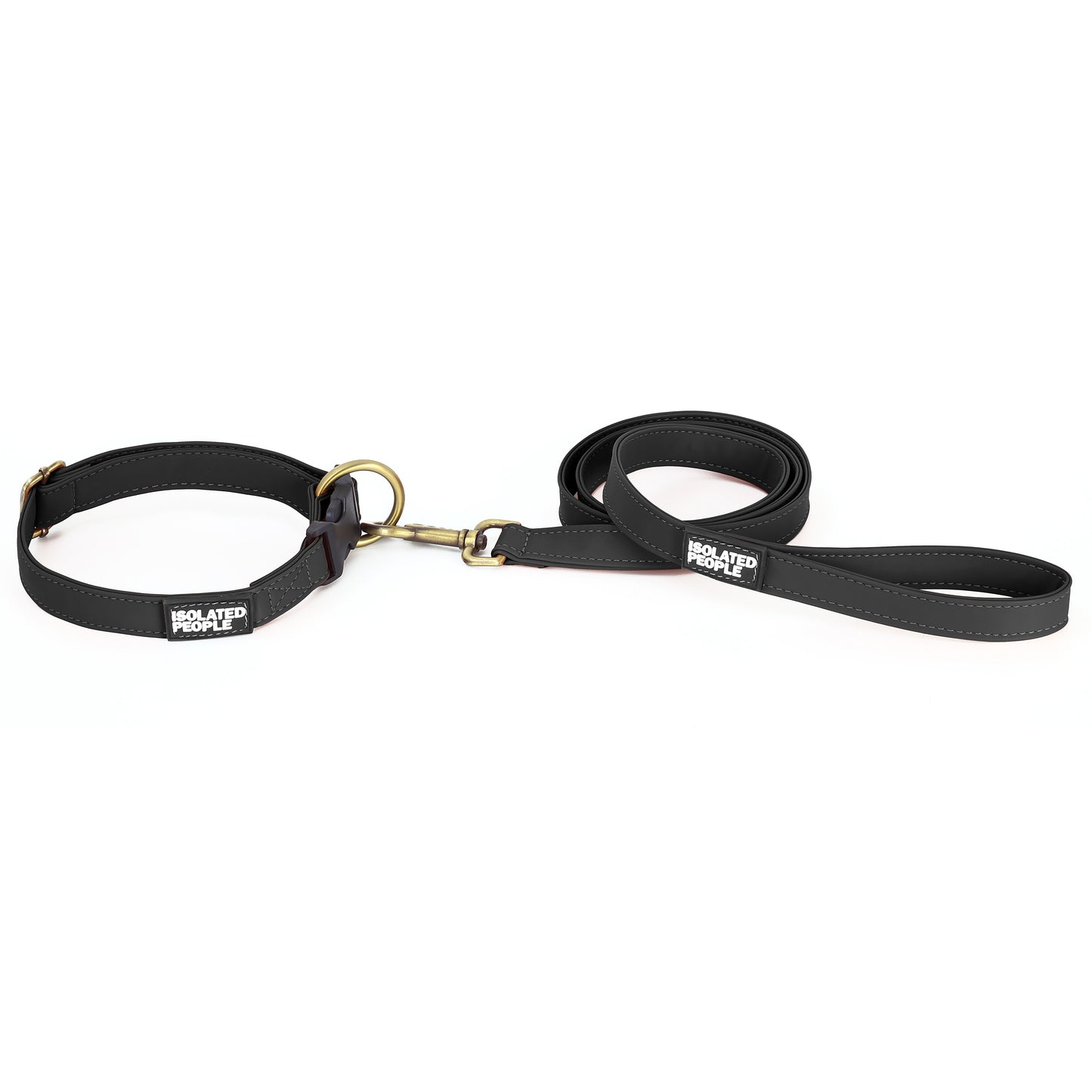 Isolated People Bob's Choice Black Dog Leash