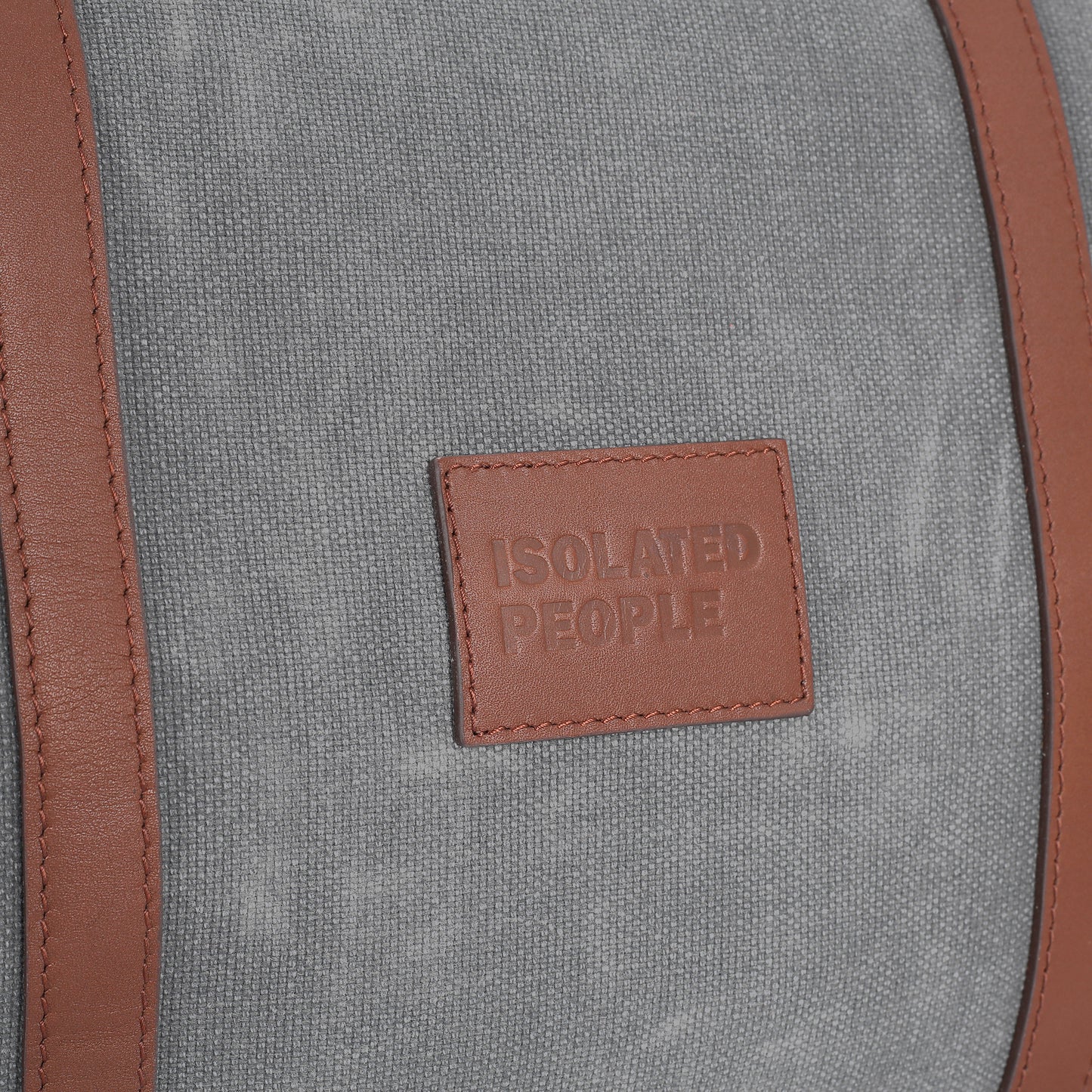 Isolated People Gray Hand Luggage