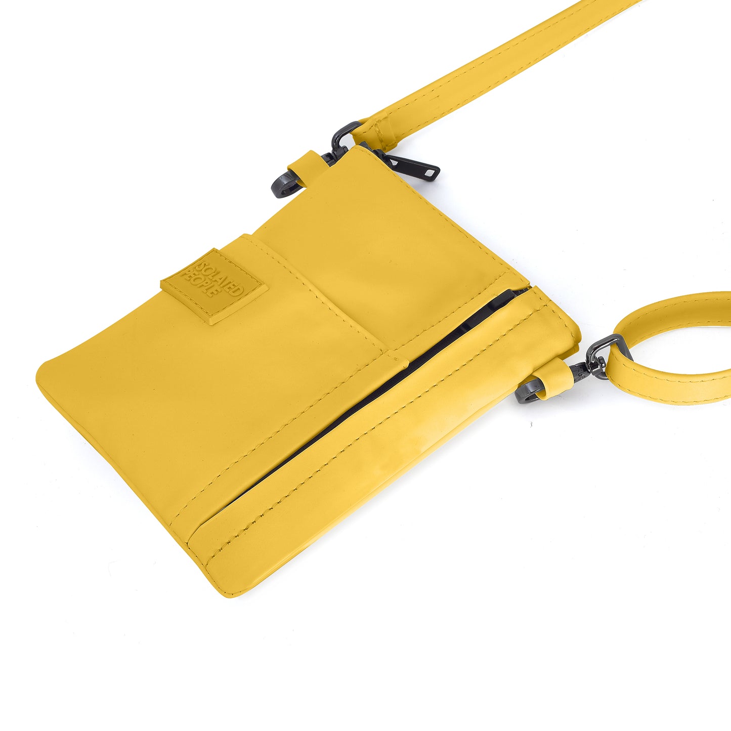 Isolated People Yellow Mini Crossbody Bag