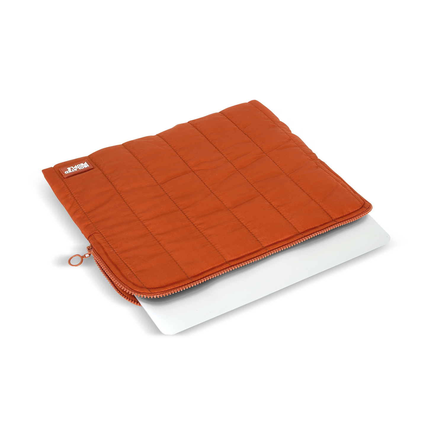 Isolated People Brick Red Puffer Laptop / iPad Case