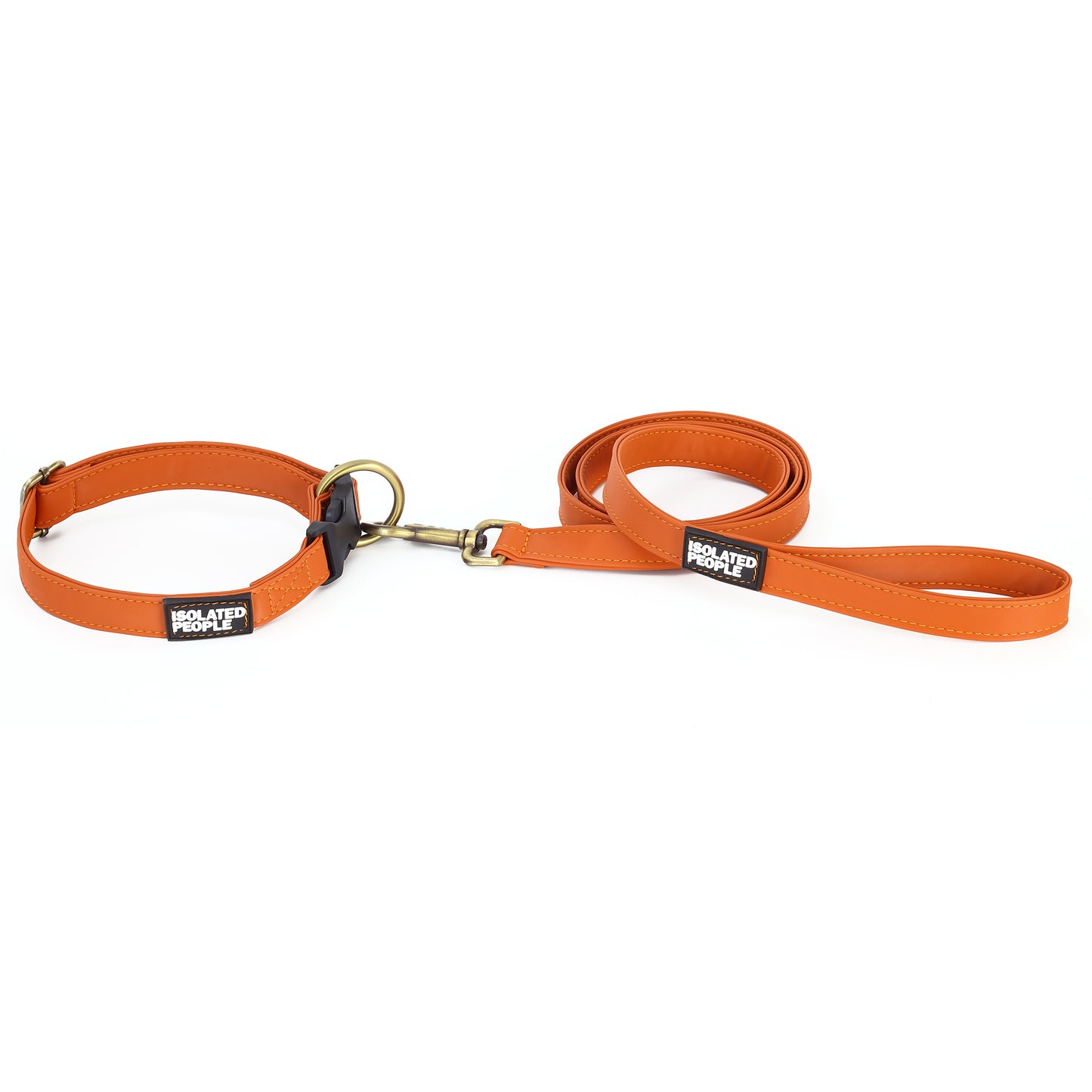 Isolated People Bob's Choice Orange Dog Leash