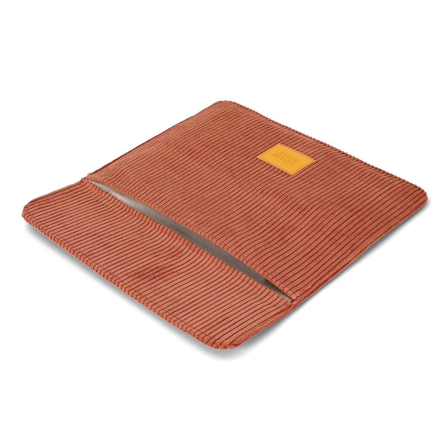 Isolated People Soft Touch Orange Horizon Laptop Case