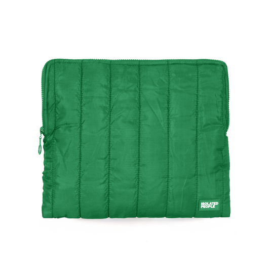 Isolated People Green Puffer Laptop / iPad Case