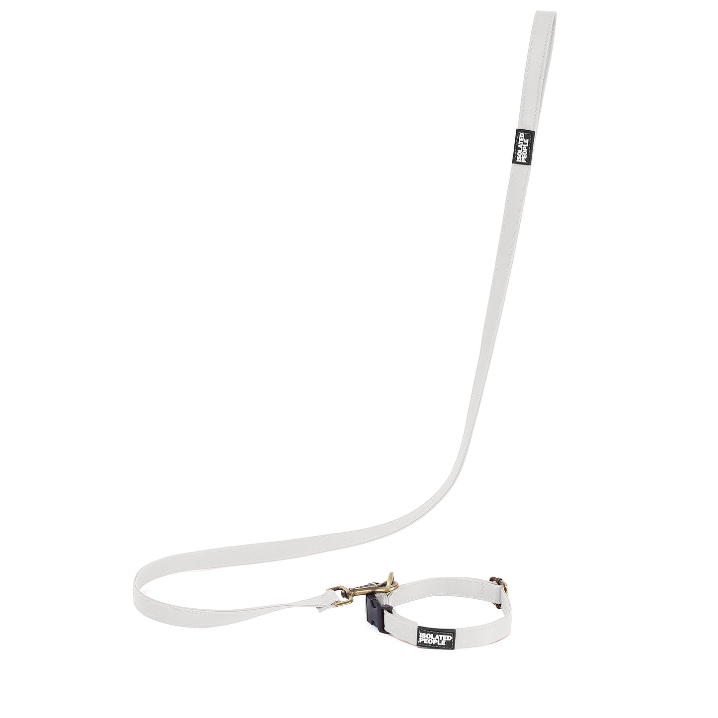 Isolated People Bob's Choice White Dog Leash