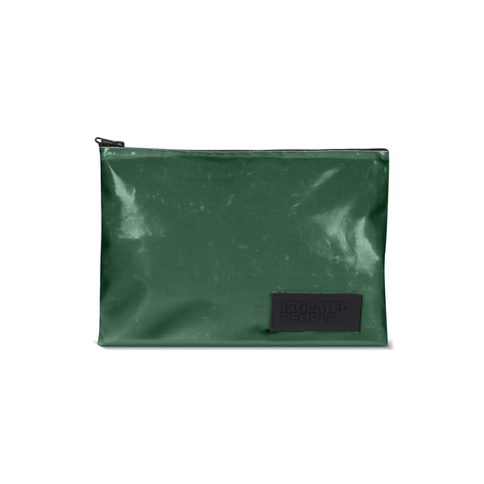 Isolated People Green Clutch