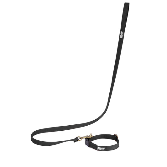 Isolated People Bob's Choice Black Dog Leash