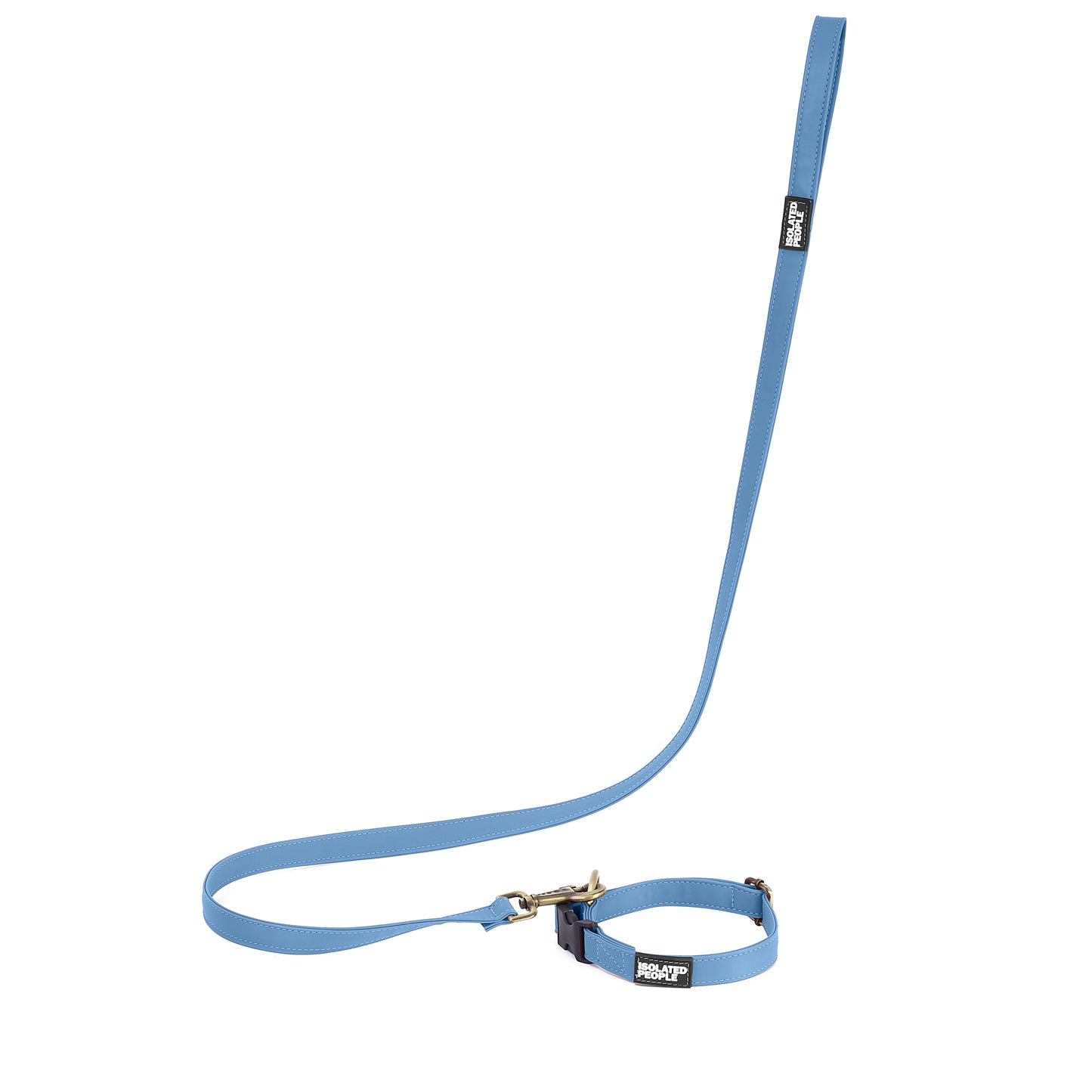 Isolated People Bob's Choice Blue Dog Leash