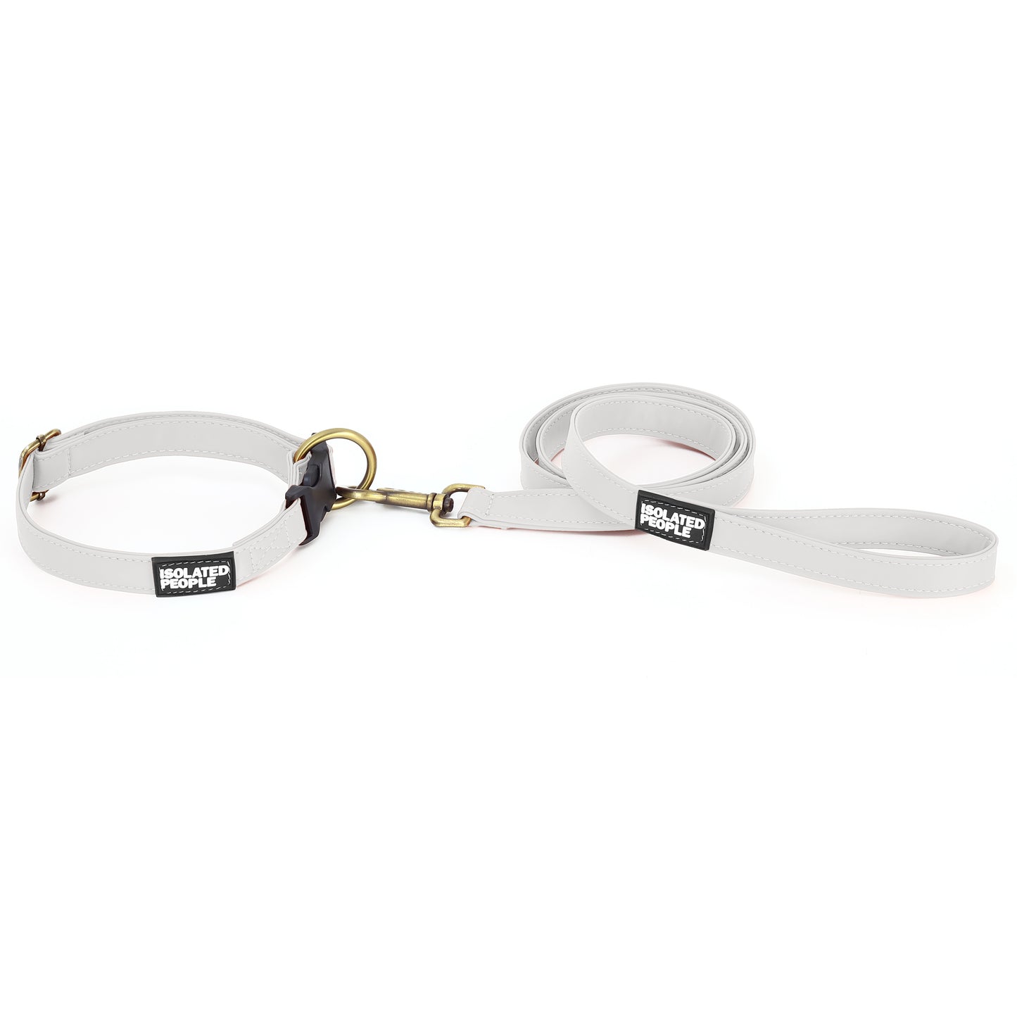 Isolated People Bob's Choice White Dog Leash