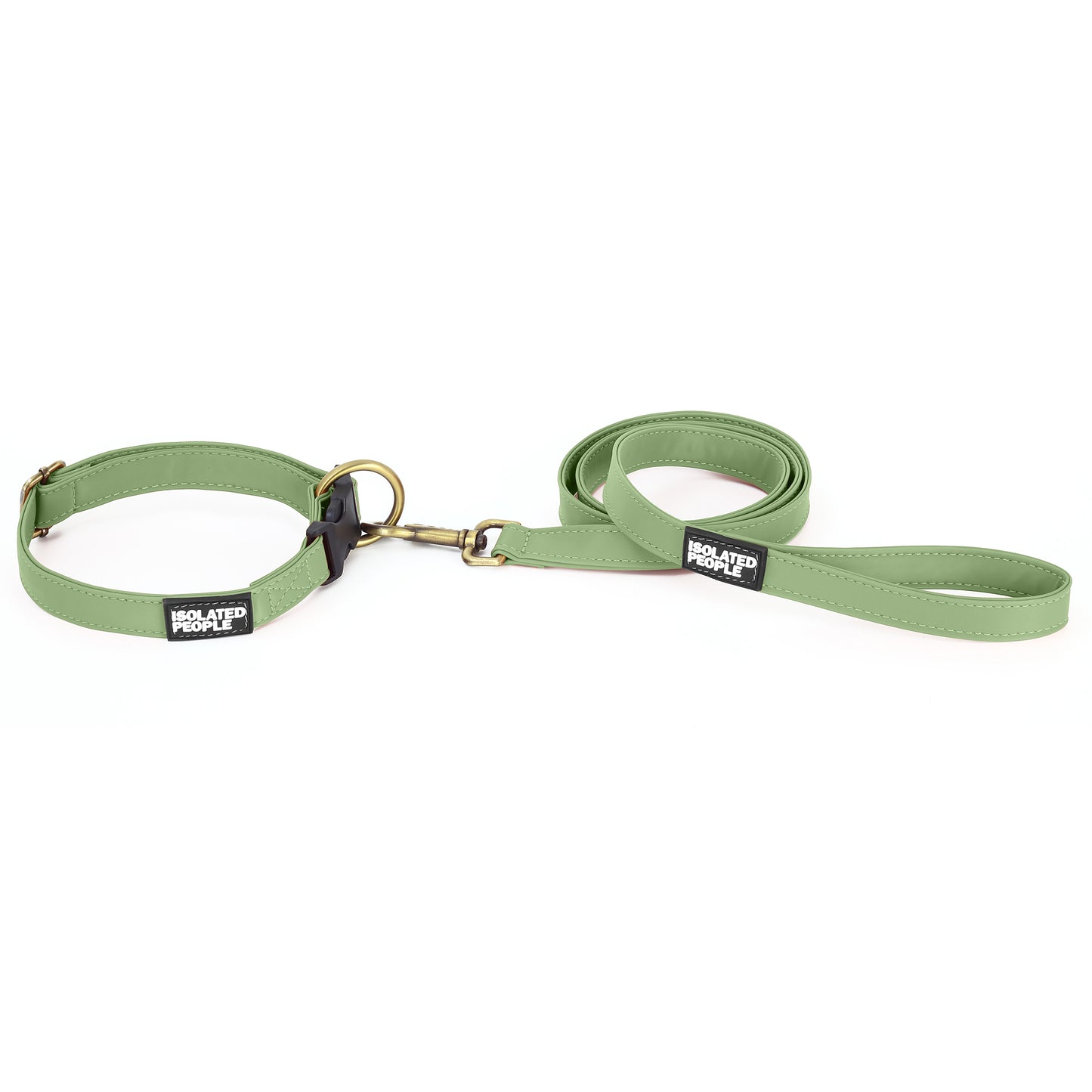 Isolated People Bob's Choice Green Dog Leash