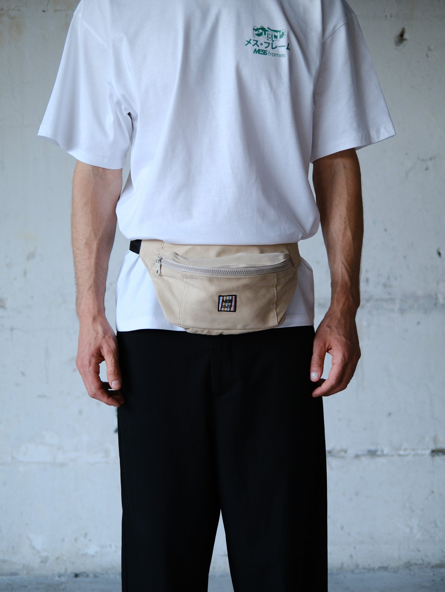 Isolated People X Mess Frames Beige Daily Use Fanny Pack