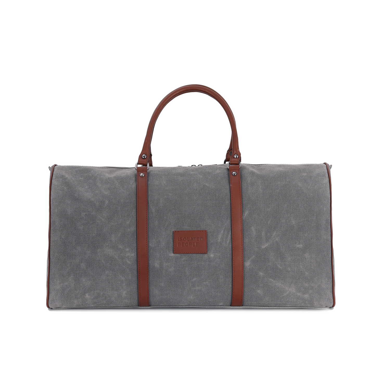 Isolated People Gray Hand Luggage