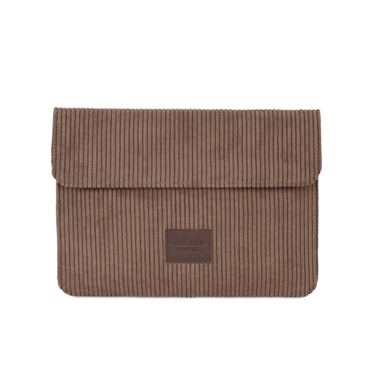 Isolated People Soft Touch Dark Brown Horizon Laptop Case