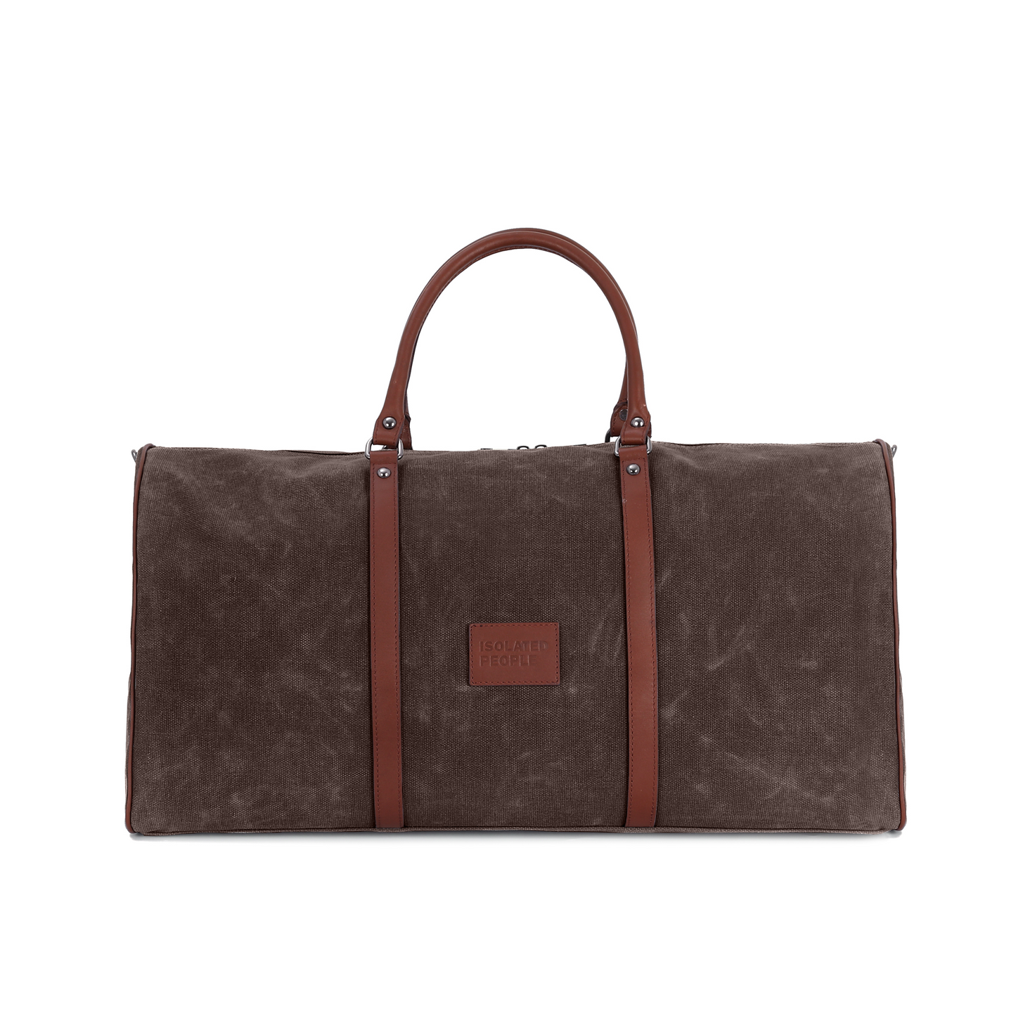 Isolated People Brown Hand Luggage