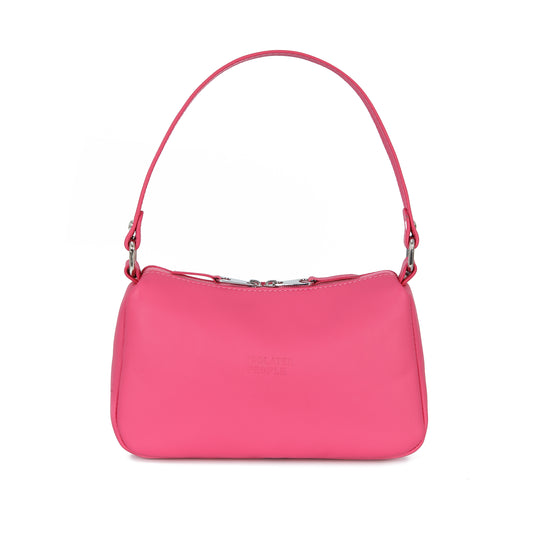 Isolated People Pink Leather Mini Bag