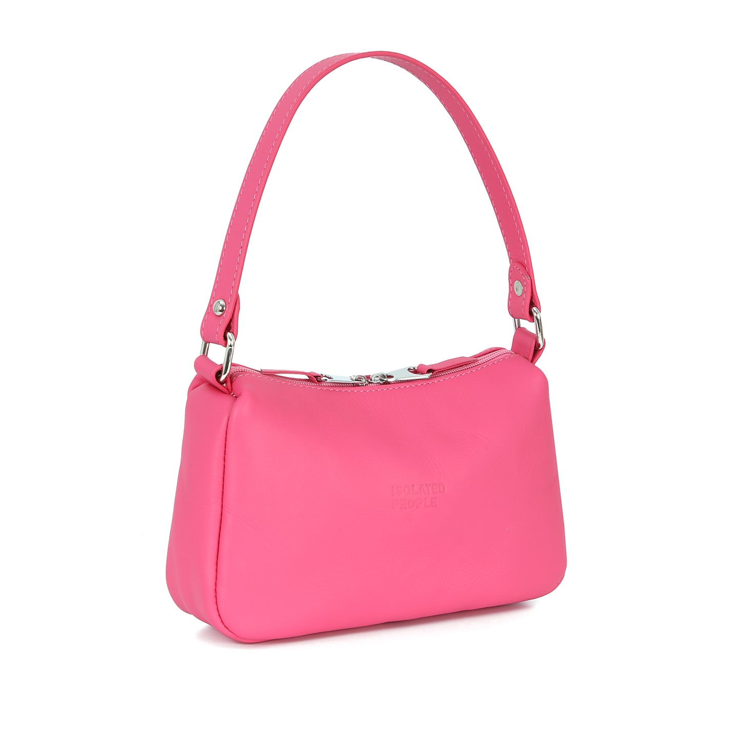 Isolated People Pink Leather Mini Bag