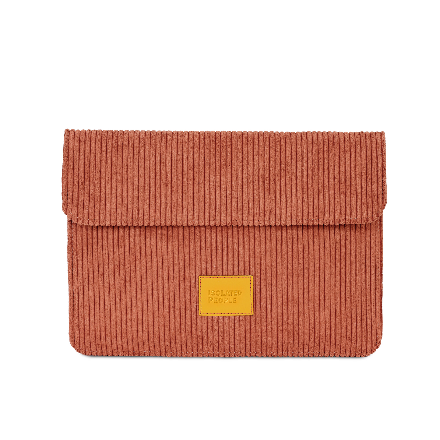 Isolated People Soft Touch Orange Horizon Laptop Case
